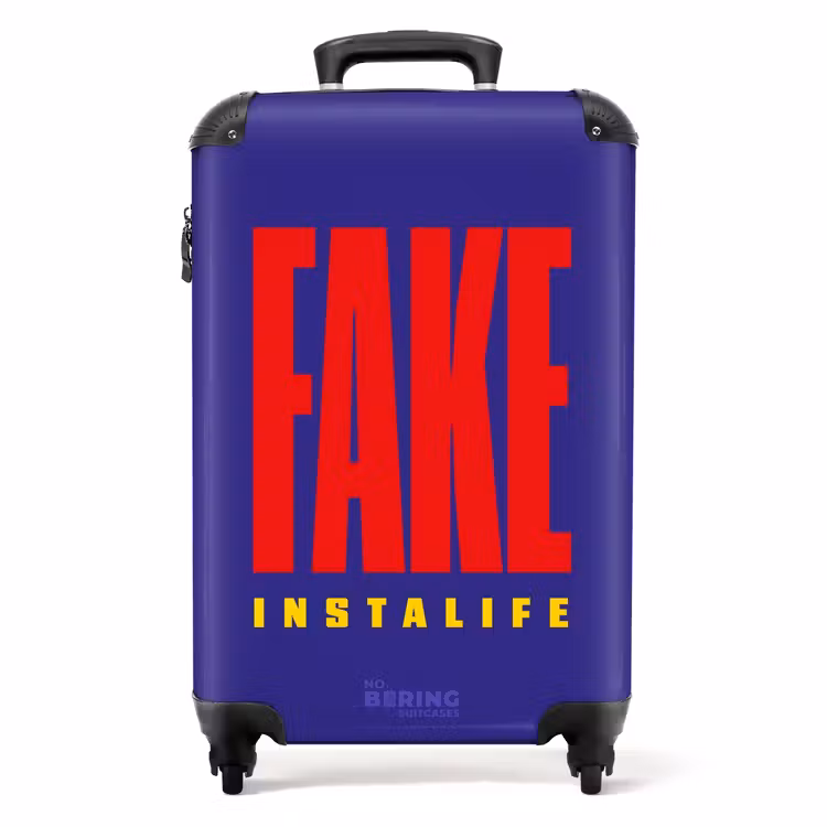 Suitcase - Quotes - Fake instalife deep purple — 1