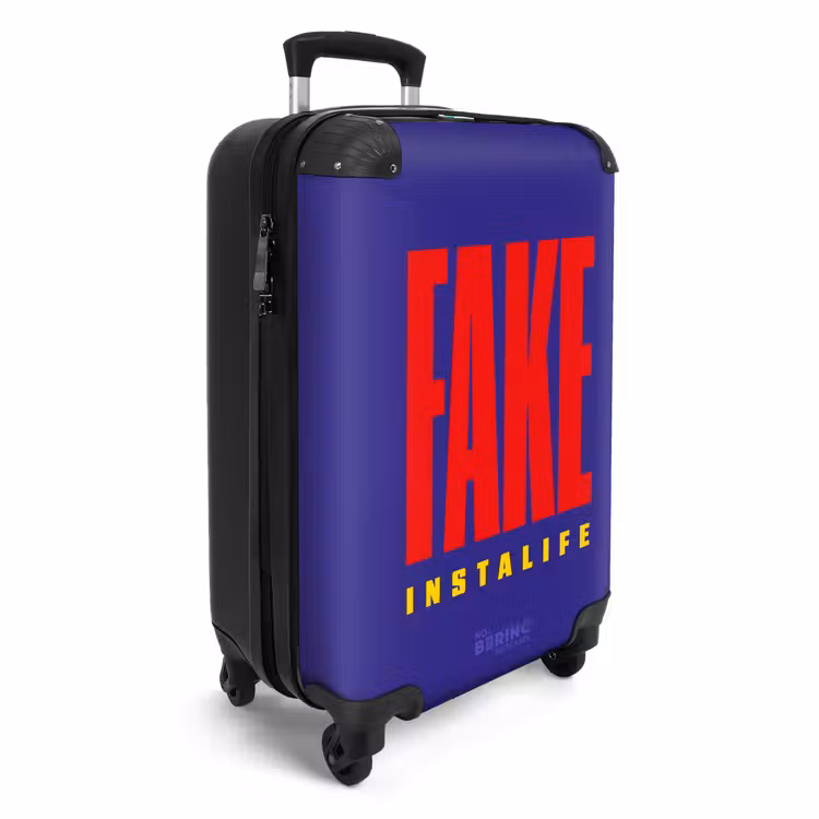 Suitcase - Quotes - Fake instalife deep purple — 2