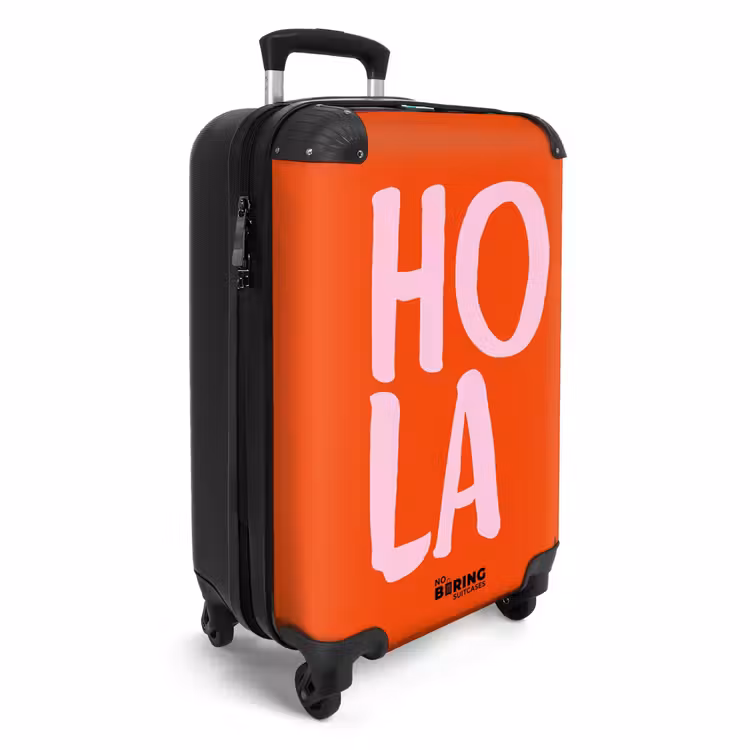 Suitcase - Quotes - Hola red-orange — 2