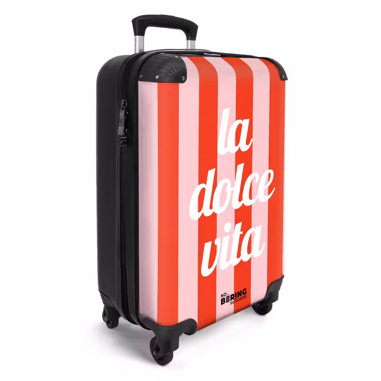 Suitcase - Quotes - La dolce vita tomato red and blossom pink — 2