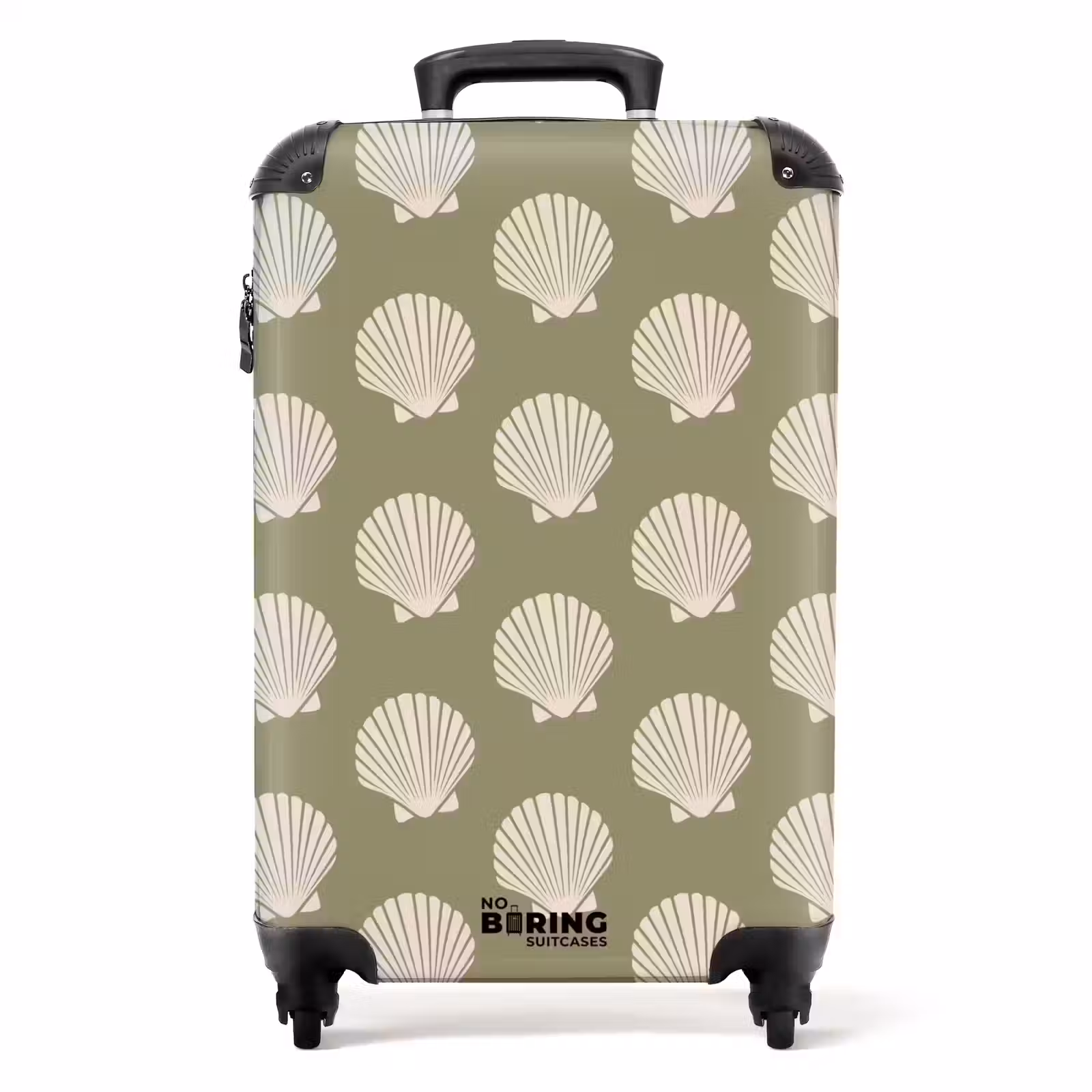 Suitcase - Patterns - Shell pattern in gray-green — 1