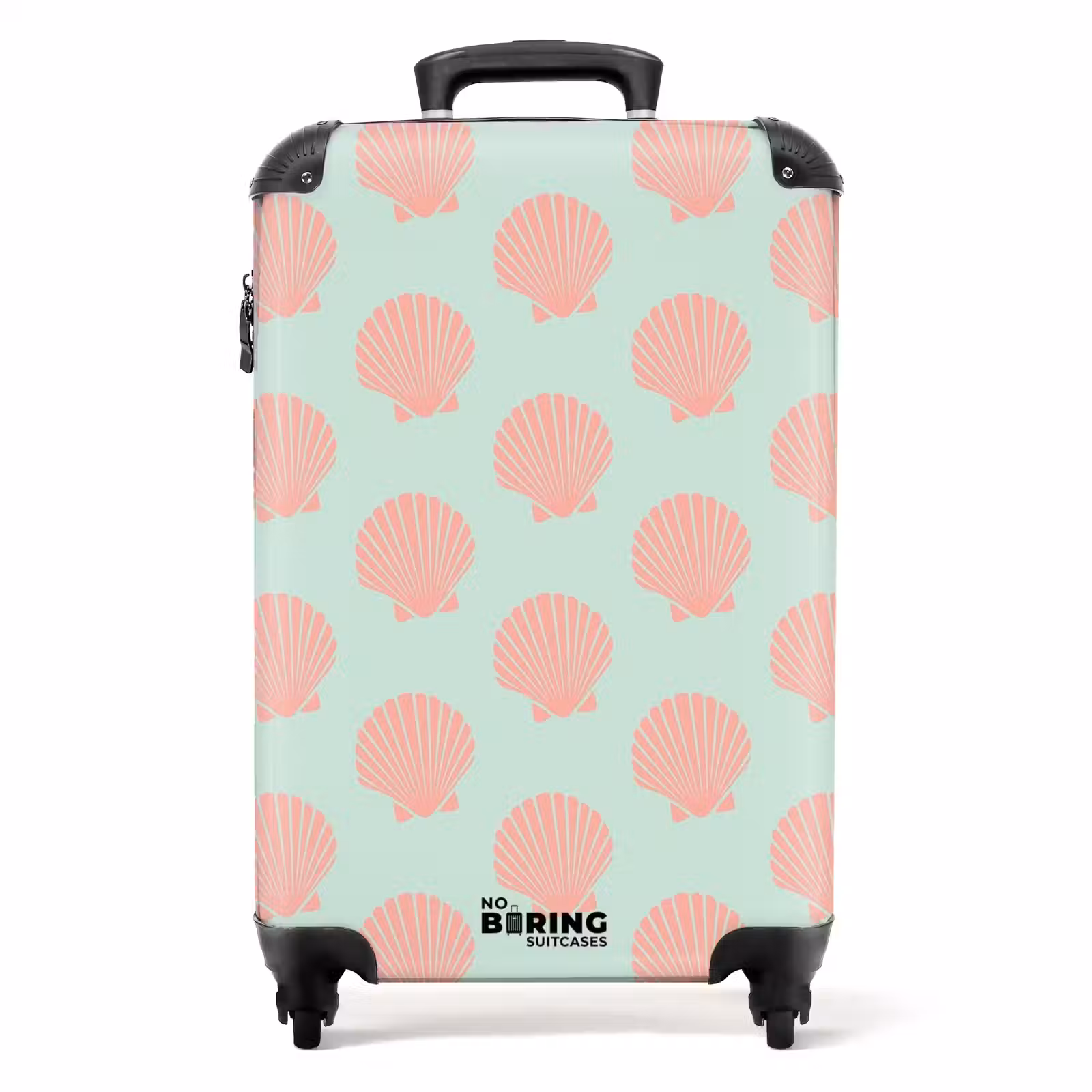 Suitcase - Patterns - Shell pattern in pastel green — 1