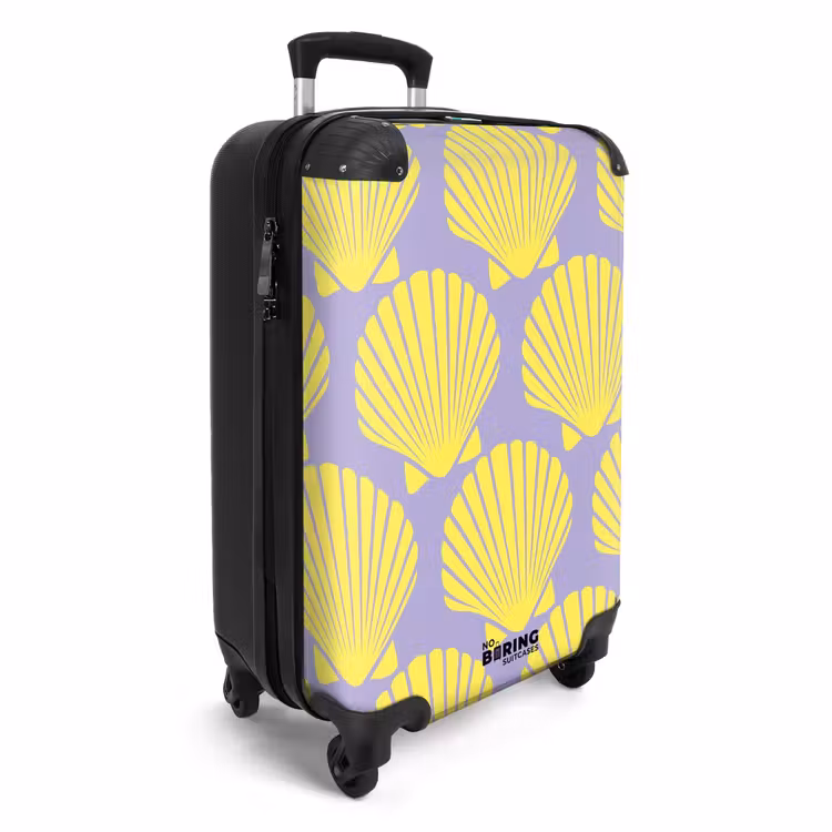 Suitcase - Patterns - Shell pattern in lavender — 2