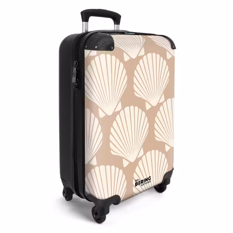 Suitcase - Patterns - Shell pattern in light beige — 2