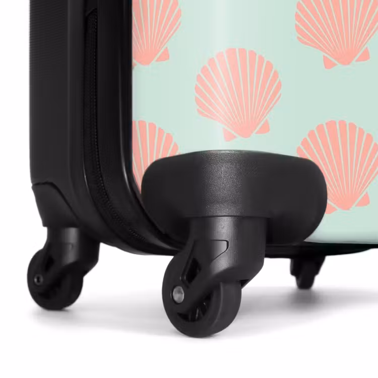 Suitcase - Patterns - Shell pattern in pastel green — 6