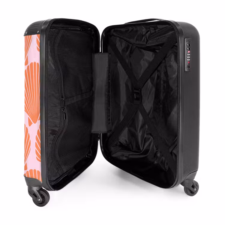 Suitcase - Patterns - Shell pattern in pastel pink — 4
