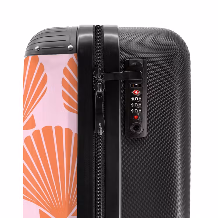 Suitcase - Patterns - Shell pattern in pastel pink — 5