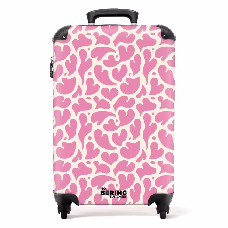 Suitcase - Patterns - Splashes of pink — 1