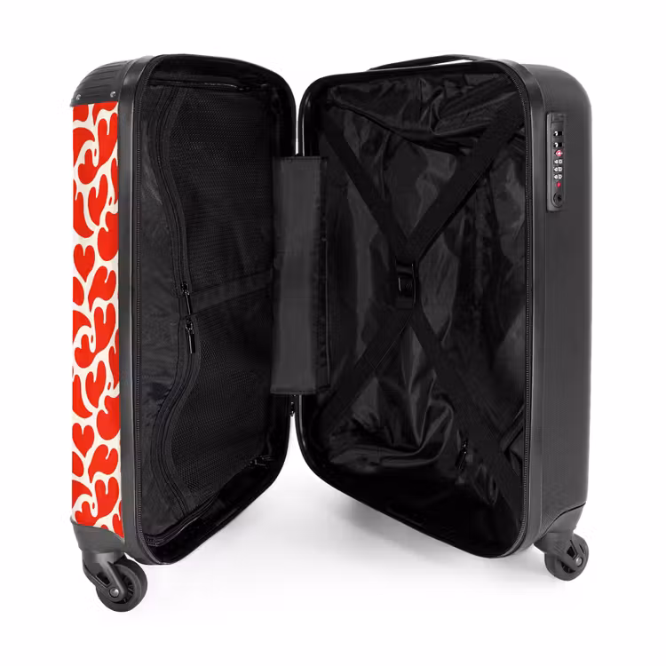 Suitcase - Patterns - Splashes of red — 4