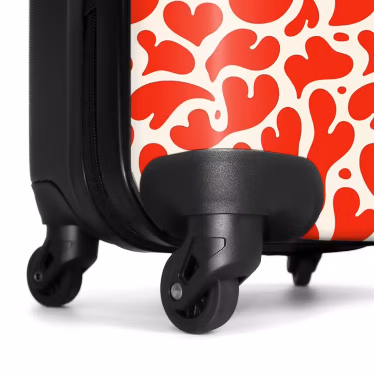 Suitcase - Patterns - Splashes of red — 6