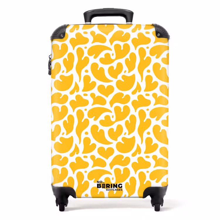 Suitcase - Patterns - Splashes of yellow — 1