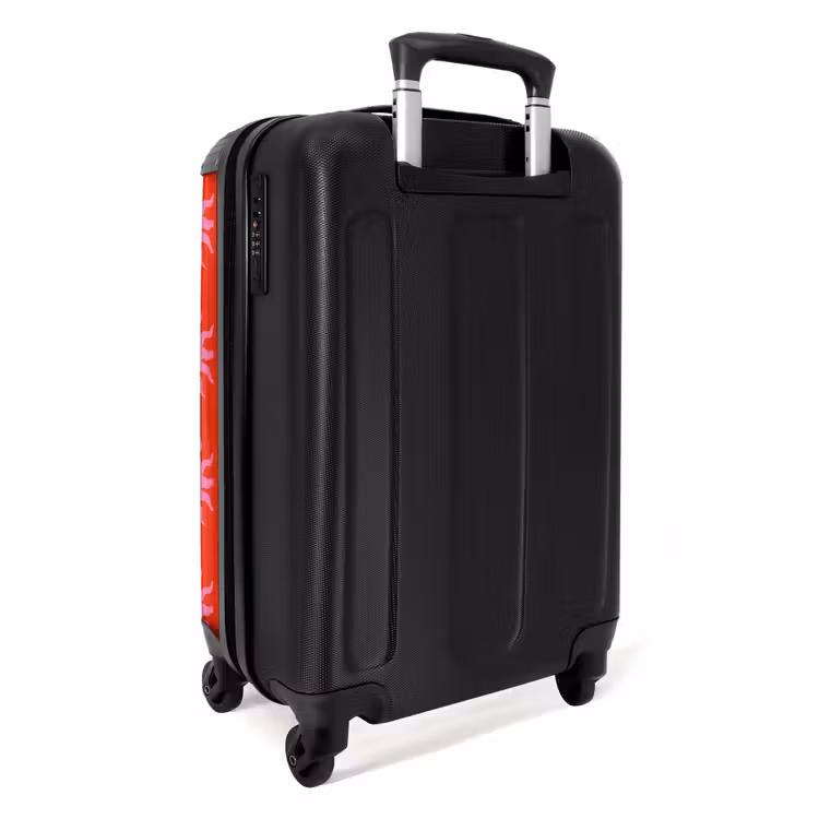 Suitcase - Patterns - Sunburst pattern on bright red background — 3