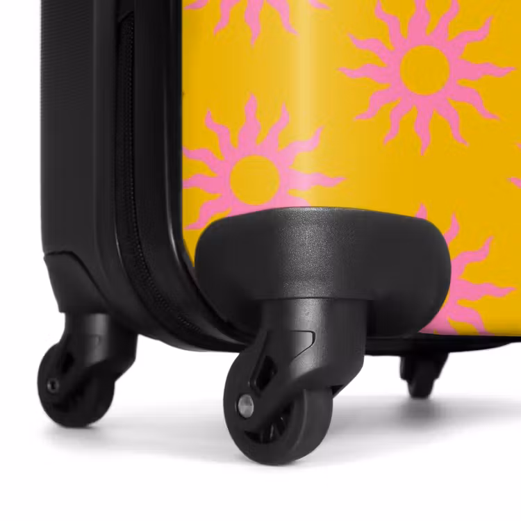 Suitcase - Patterns - Sunburst pattern on golden yellow background — 6