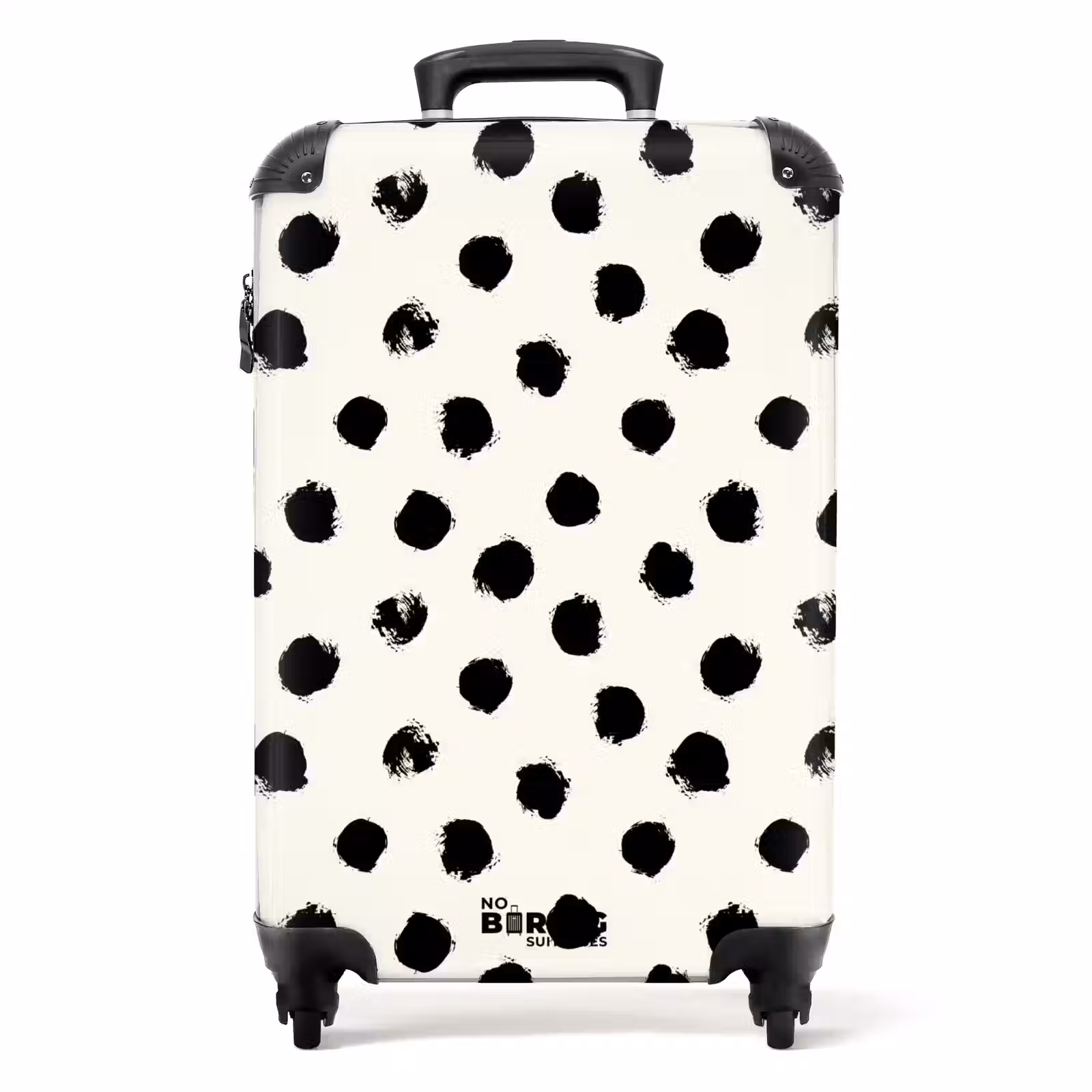 Suitcase - Patterns - Black spots on cream — 1