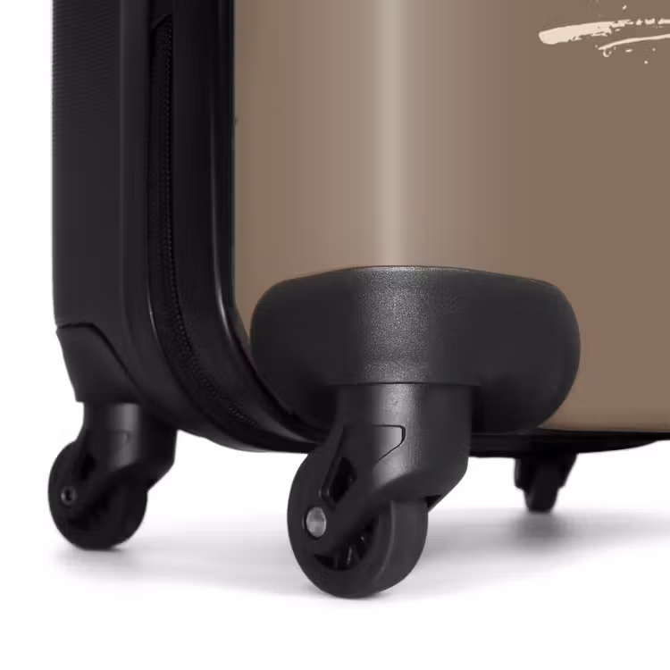 Suitcase - Palm trees - Palm tree on taupe brown background — 6