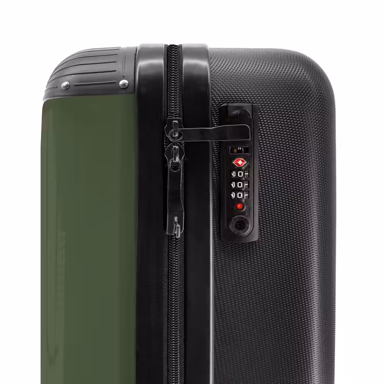 Suitcase - Palm trees - Palm trees on olive green background — 5