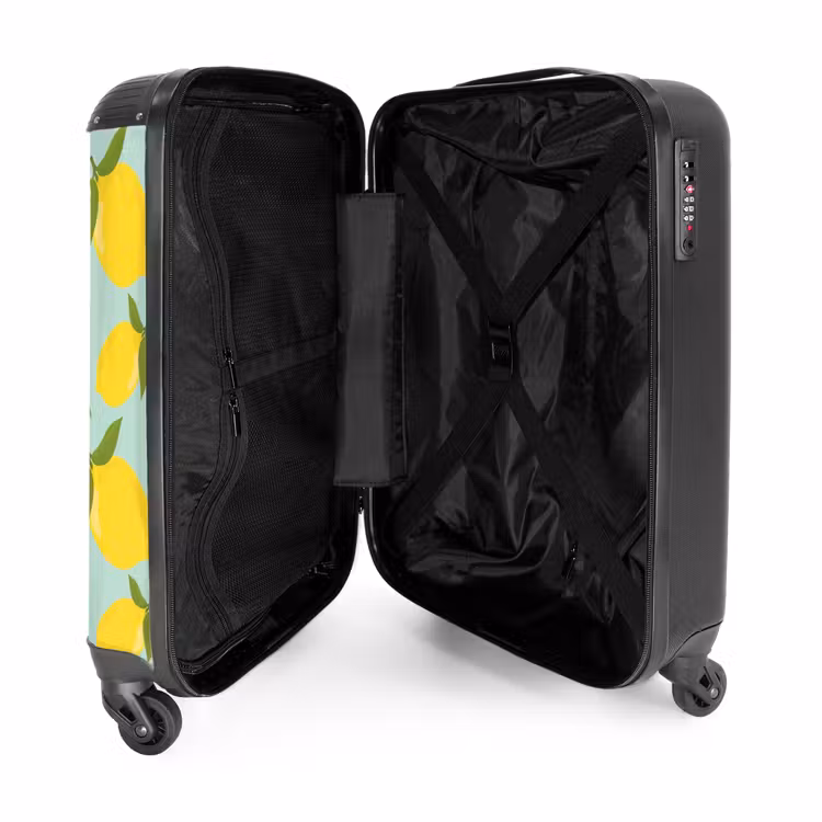 Suitcase - Pastel - Lemons on pastel green background — 4
