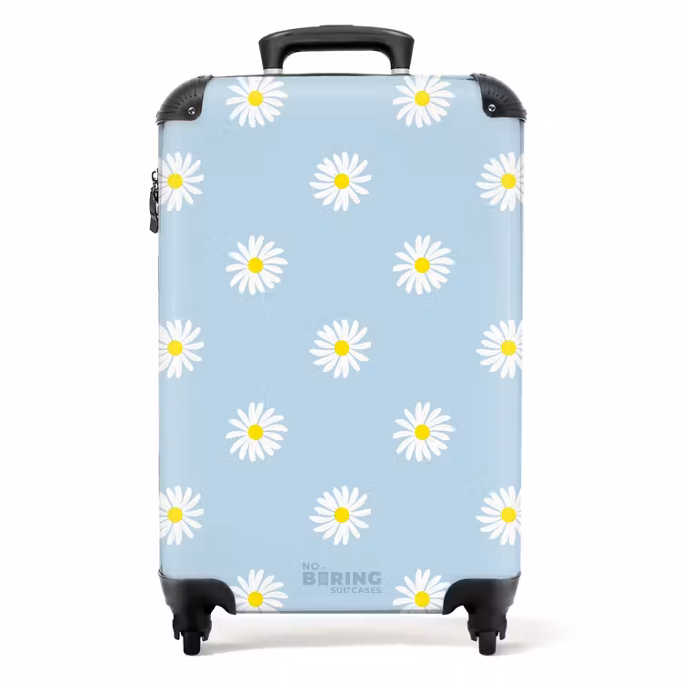 Suitcase - Pastel - Margites on light sky blue background — 1