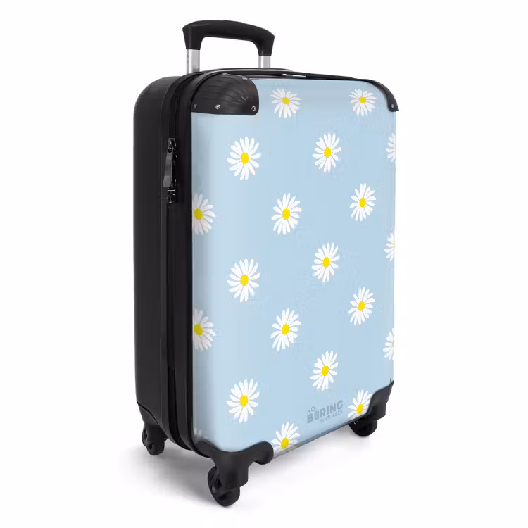 Suitcase - Pastel - Margites on light sky blue background — 2