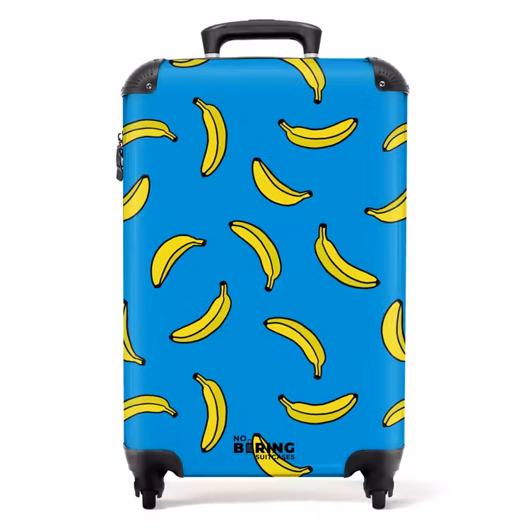 Suitcase - Patterns - Bananas on blue — 1