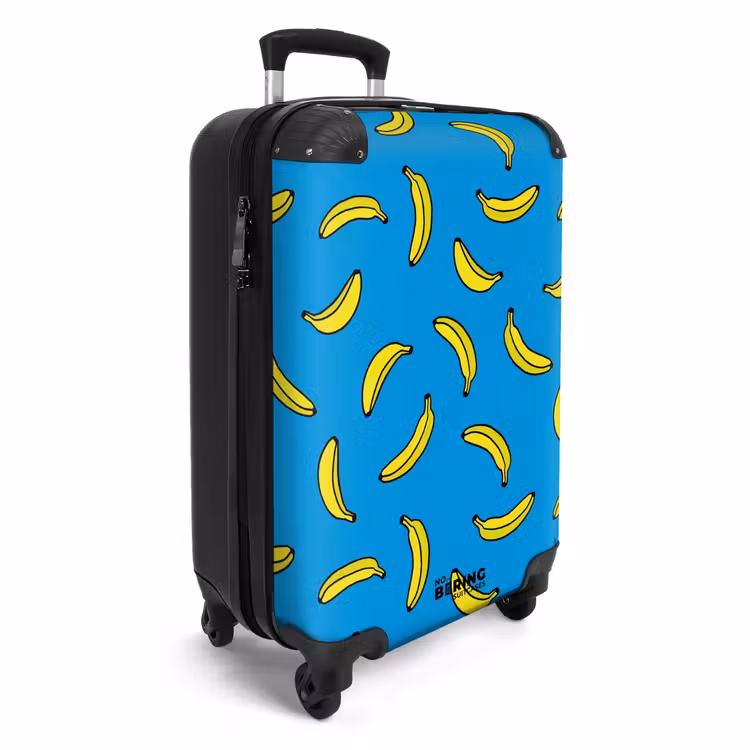 Suitcase - Patterns - Bananas on blue — 2