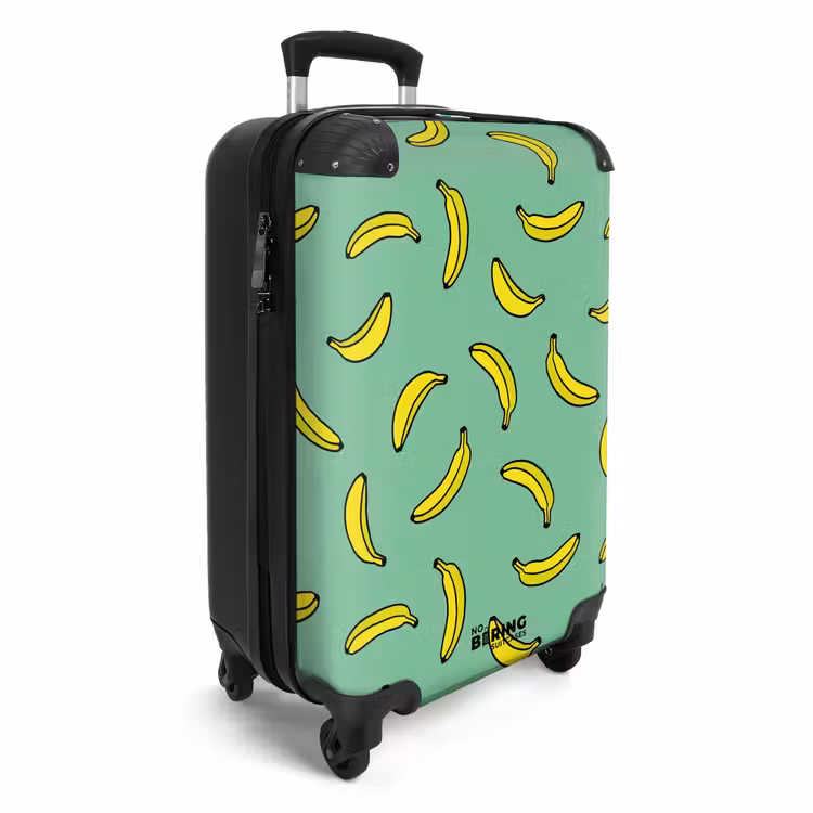 Suitcase - Patterns - Bananas on mint green — 2