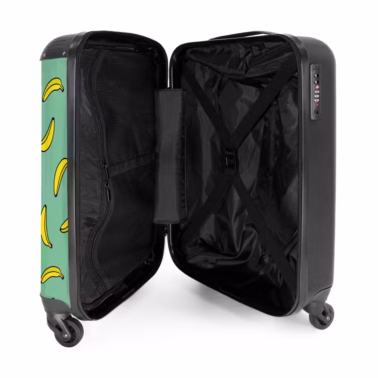 Suitcase - Patterns - Bananas on mint green — 4
