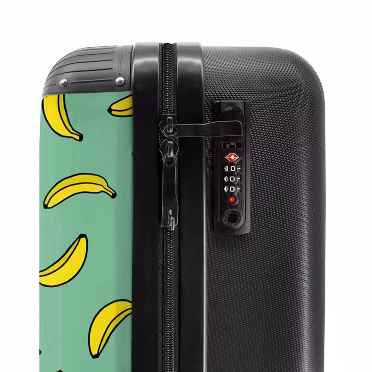 Suitcase - Patterns - Bananas on mint green — 5