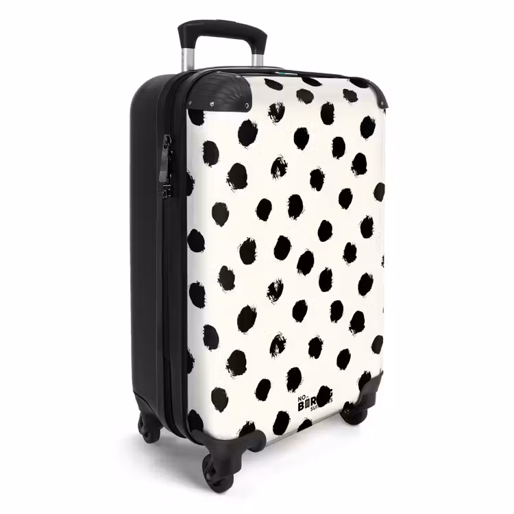 Suitcase - Patterns - Black spots on cream — 2