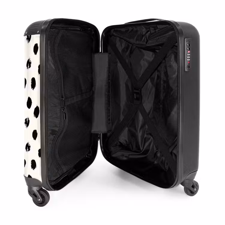 Suitcase - Patterns - Black spots on cream — 4