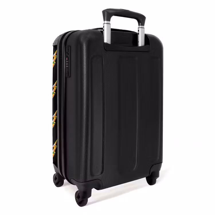 Suitcase - Patterns - Golden lightning on black background — 3