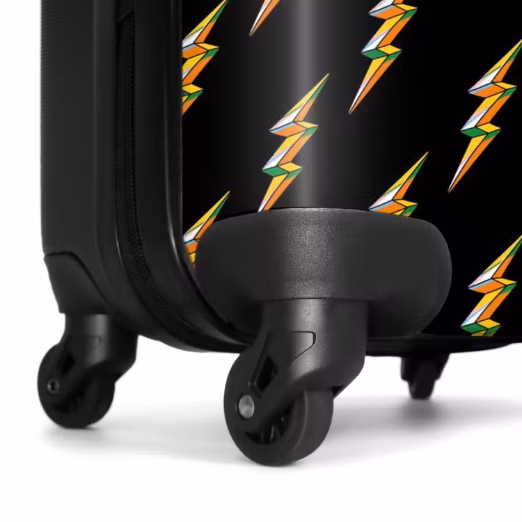 Suitcase - Patterns - Golden lightning on black background — 6