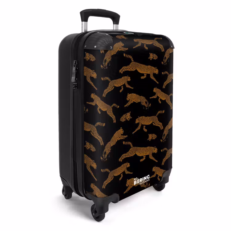 Suitcase - Patterns - Leopard pattern on black — 2