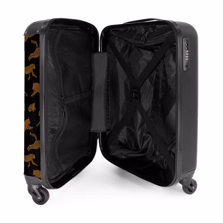 Suitcase - Patterns - Leopard pattern on black — 4