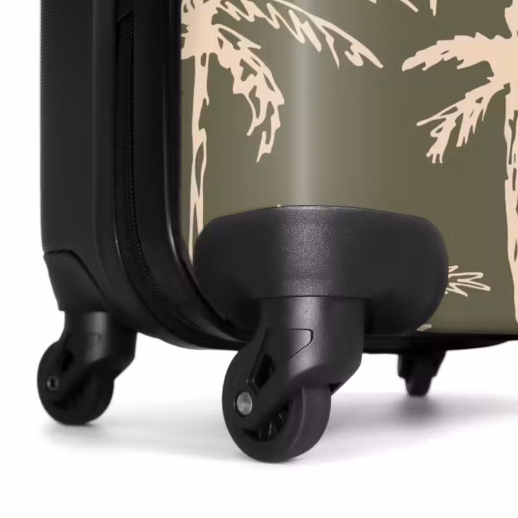 Suitcase - Patterns - Palm trees on olive green — 6