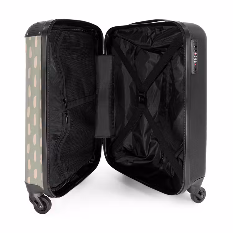 Suitcase - Patterns - Pattern of beige spots on Olive green background — 4