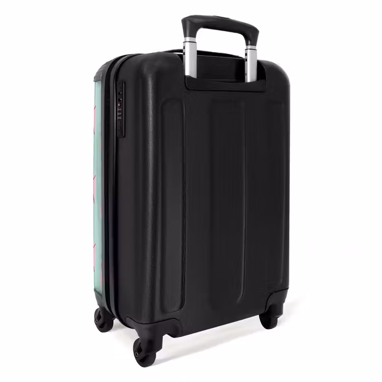 Suitcase - Patterns - Pink lightning on mint green — 3