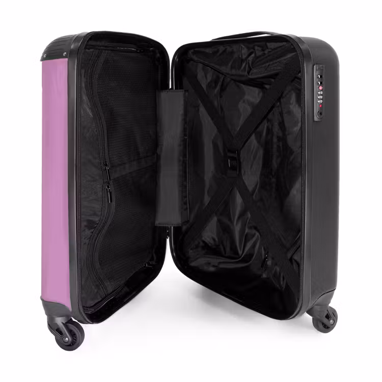 Suitcase - Patterns - Red heart with arrow on purple background — 4