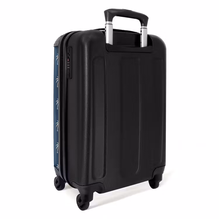 Suitcase - Patterns - Small palm trees on blue gray — 3