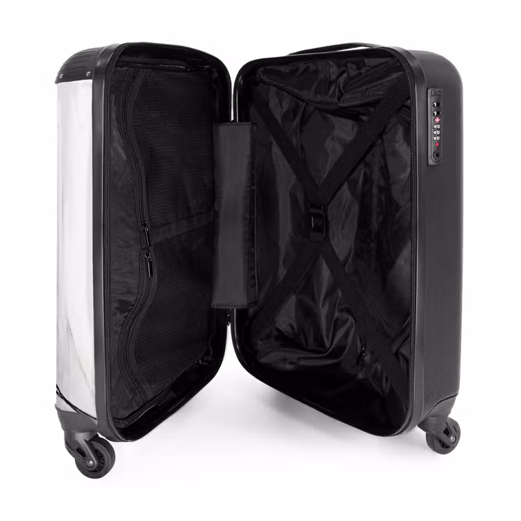 Suitcase - White Swirl — 4