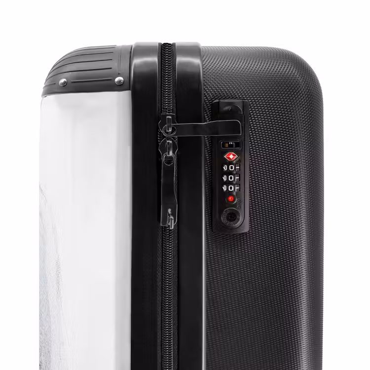 Suitcase - White Swirl — 5