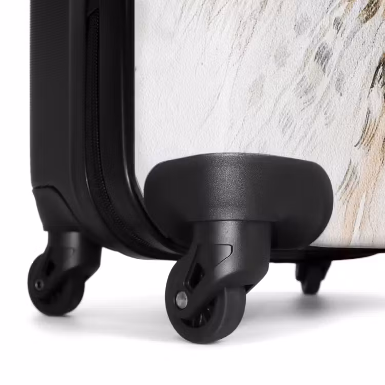 Suitcase - White Swirl — 6