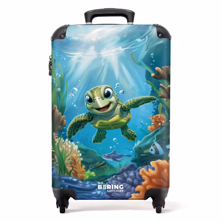 Suitcase - Zippy Sea Turtle — 1