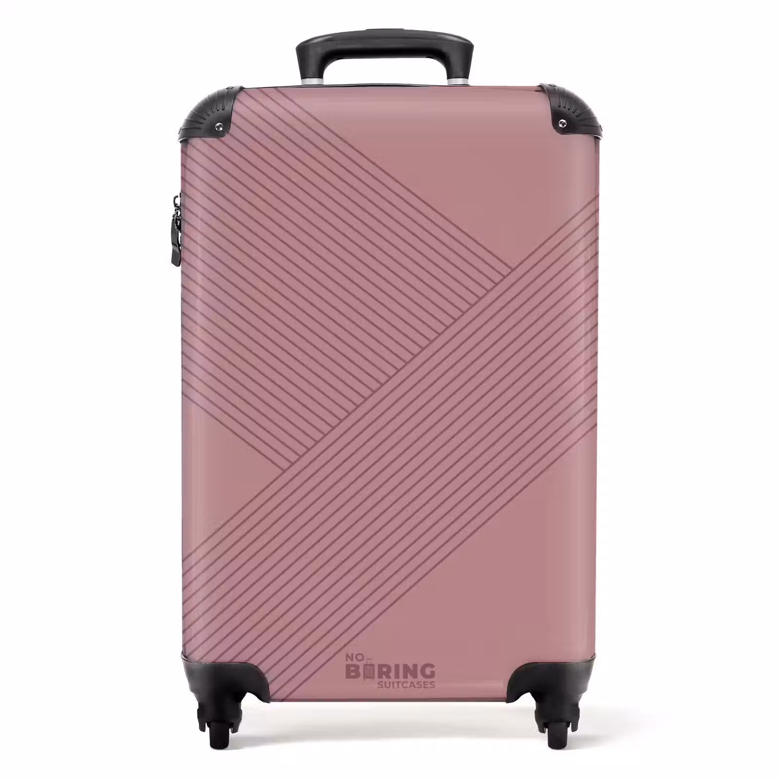 Suitcase - Minimal - Crossing lines on rosewood — 1