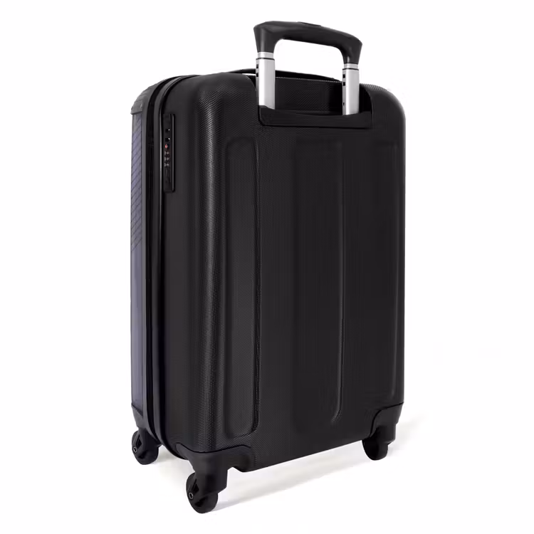 Suitcase - Minimal - Crossing lines on gray-blue — 3