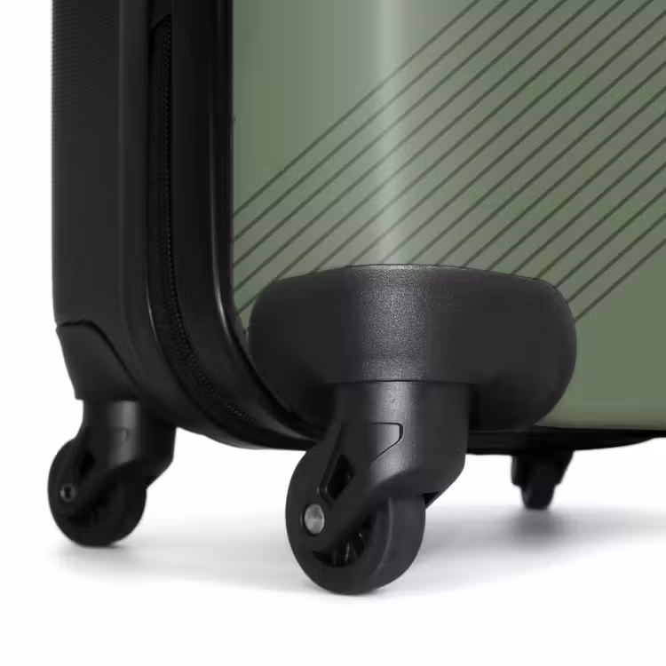 Suitcase - Minimal - Crossing lines on gray-green — 6