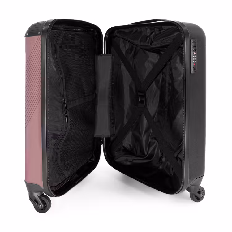 Suitcase - Minimal - Crossing lines on rosewood — 4
