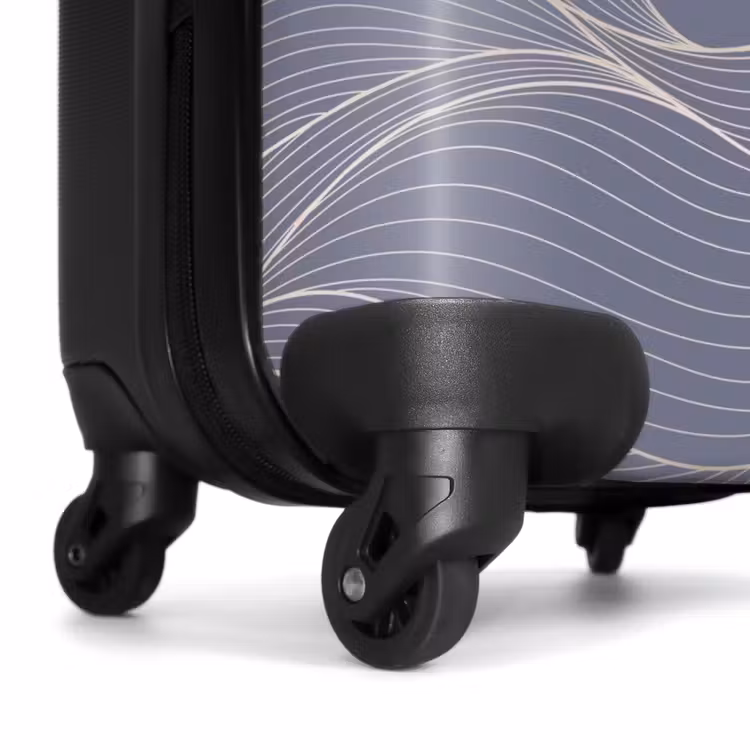 Suitcase - Minimal - Gray-blue with waves — 6