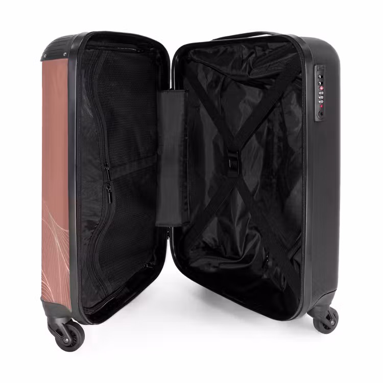 Suitcase - Minimal - Rosewood with waves — 4
