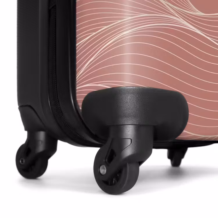 Suitcase - Minimal - Rosewood with waves — 6